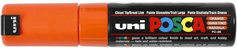 Uni Mitsubishi Pencil Posca PC-8K orange foncé