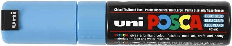 Uni Mitsubishi Pencil Posca PC-8K bleu clair