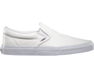 tan and white slip on vans