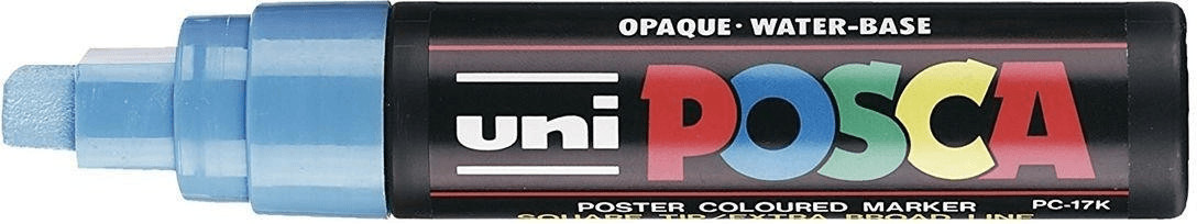 Uni Mitsubishi Pencil Posca PC-17K bleu clair