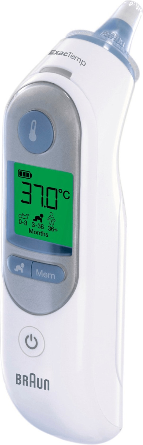 Braun ThermoScan 7 Ohrthermometer mit Age Precision IRT6520B inkl. 21  Einwegschutzkappen, schwarz: Tests, Infos & Preisvergleich