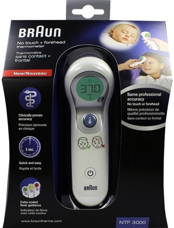 BRAUN NO TOUCH NTF3000 SANS CONTACT ET FRONTAL