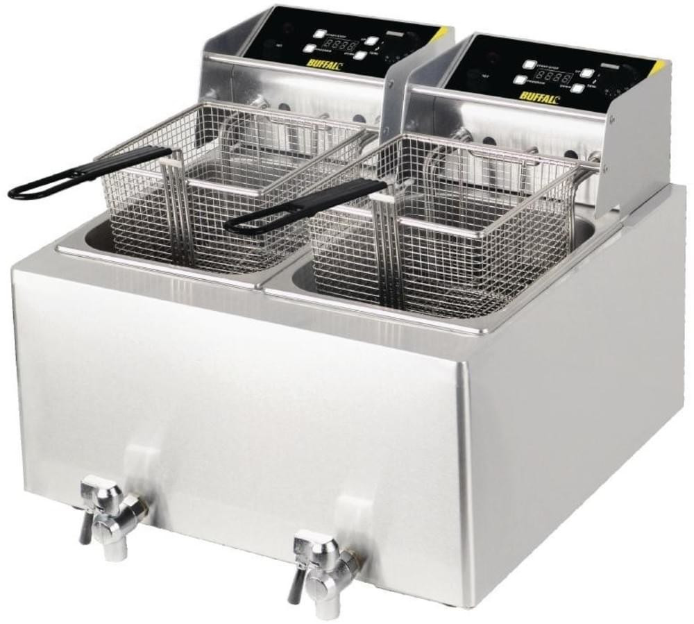 Buffalo Double Fryer 16ltr