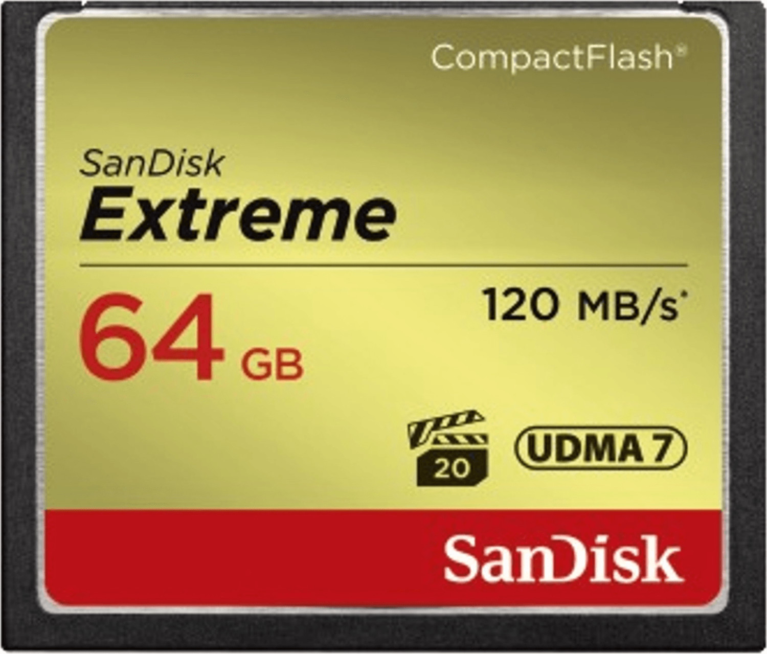 SanDisk CompactFlash Extreme 64 Go (SDCFXSB-064G-G46)