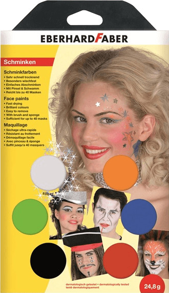 Eberhard Faber Maquillage visage 6 couleurs( 579006 )