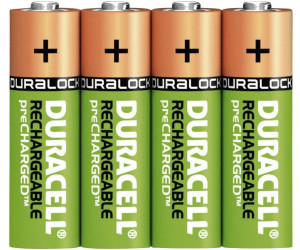 Lot de 4 piles rechargeables AA-HR06 NiMH - Duracell