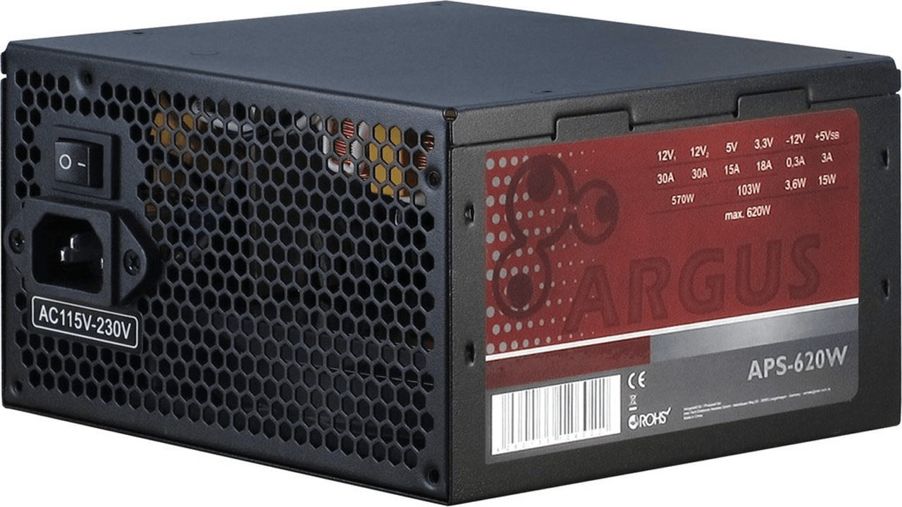 Inter-Tech Argus APS-620W noir/doré
