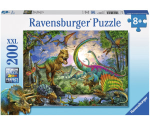 Ravensburger Kinderpuzzle und Malbuch Welt der Dinosaurier ab 6 Jahren 
