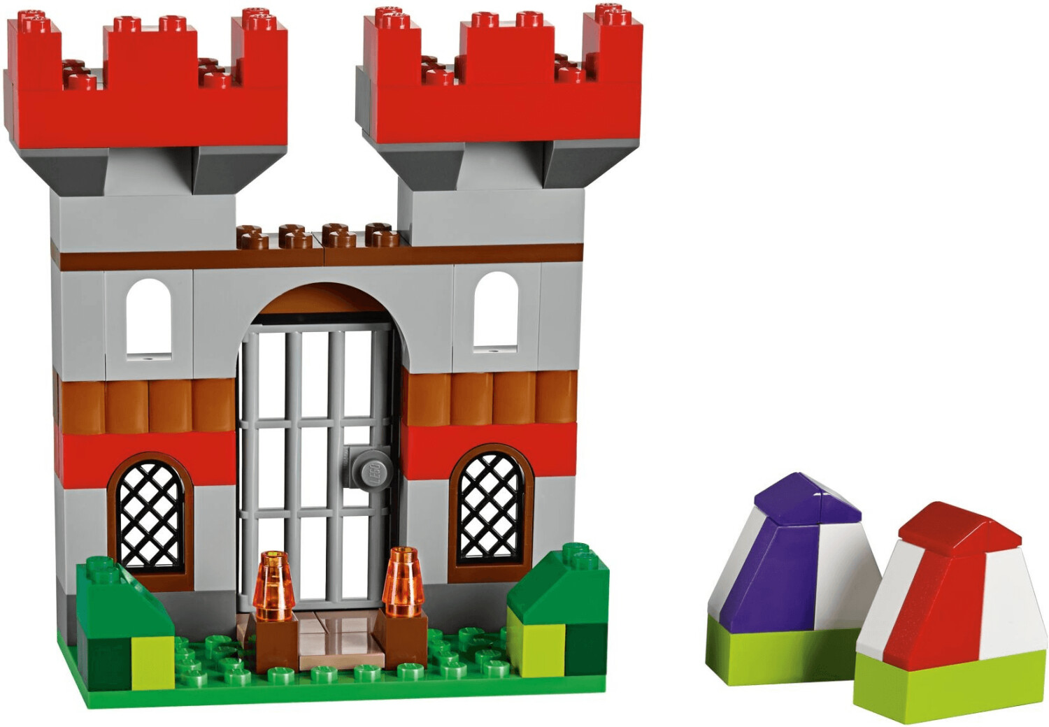 LEGO Classic Scatola Mattoncini Creativi Grande, Contenitore con  Costruzioni Colorate & Classic Base Verde, Tavola per Costruzioni Quadrata  con 32x32