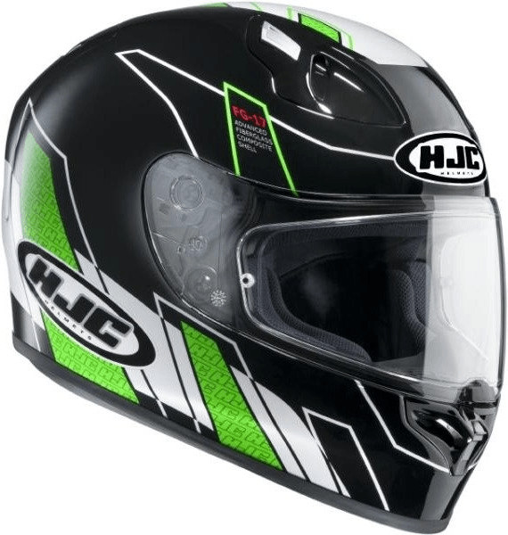 HJC FG-17 Zodd noir/blanc/vert