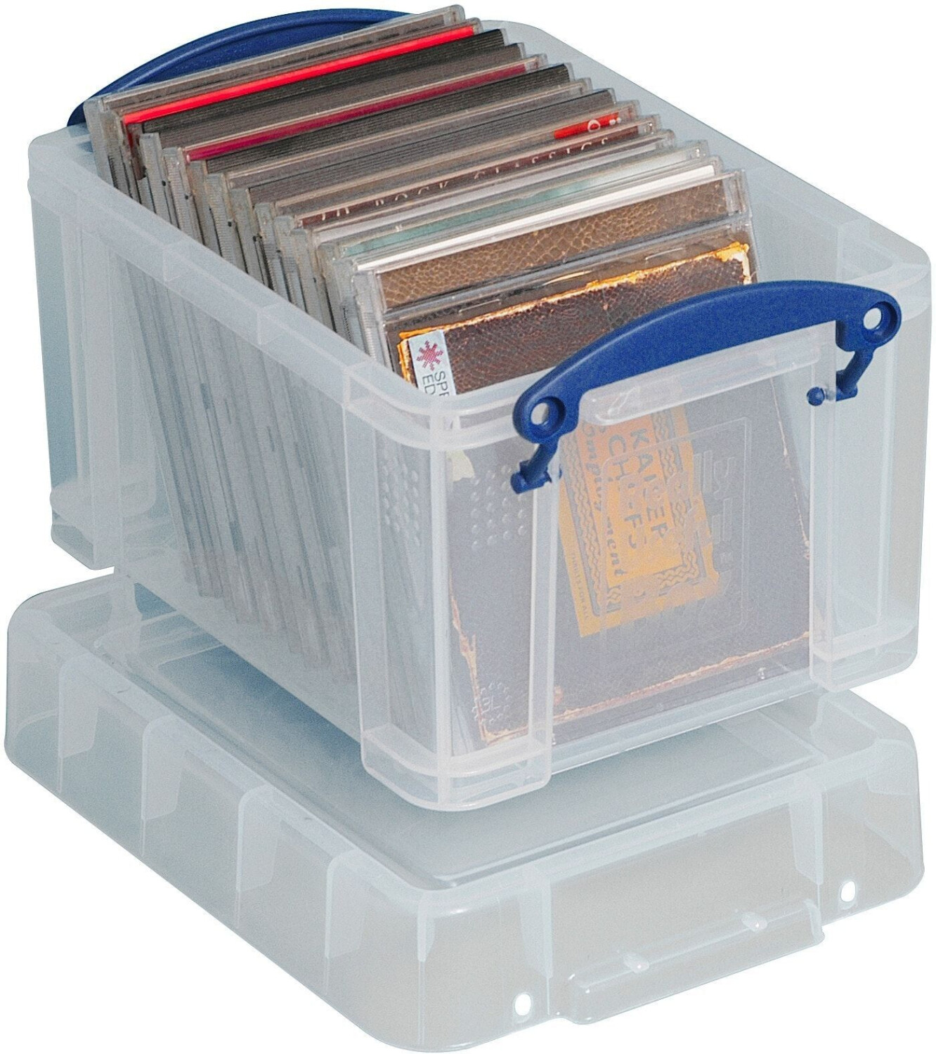 Really Useful Box® 3 Liter Snap Lid Storage Bin, Clear (3L CL)