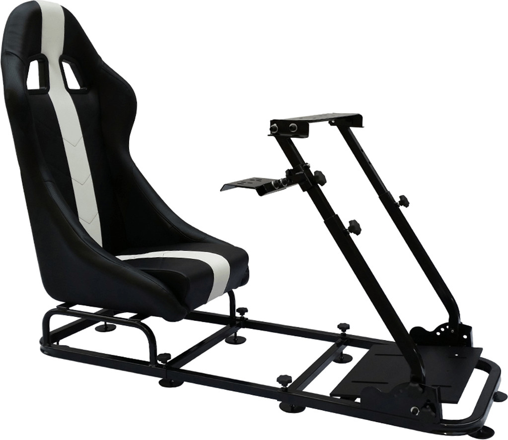FK Fauteuil gamer simulateur de course noir/blanc
