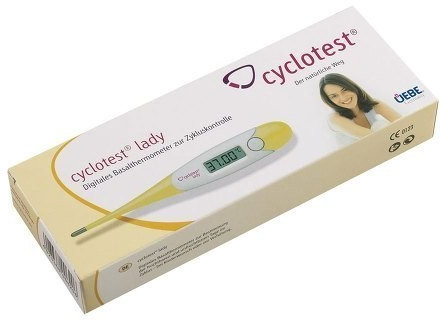 cyclotest lady Basalthermometer mit Tasche und Kurvenblättern zur  Zykluskontrolle NFP Thermometer digital : : Drogerie & Körperpflege