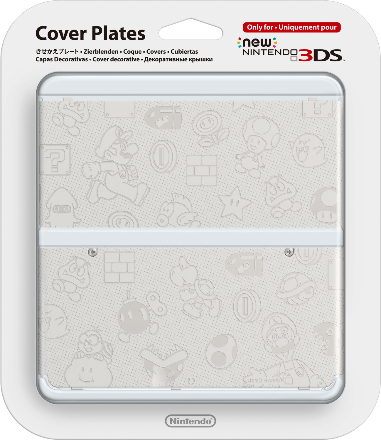 Nintendo New 3DS Cover plates - Super Mario World white