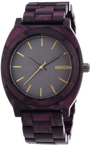 Nixon The Time Teller Acetate Gunmetal Velvet