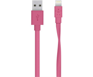 Belkin MIXIT Flat Lightning to USB Cable pink