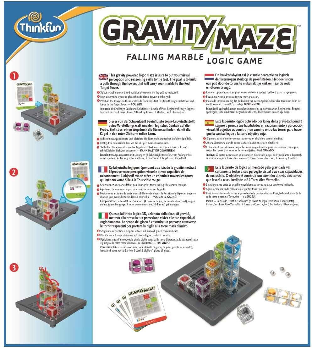 Thinkfun gravity maze marble run logic game and stem toy cheap