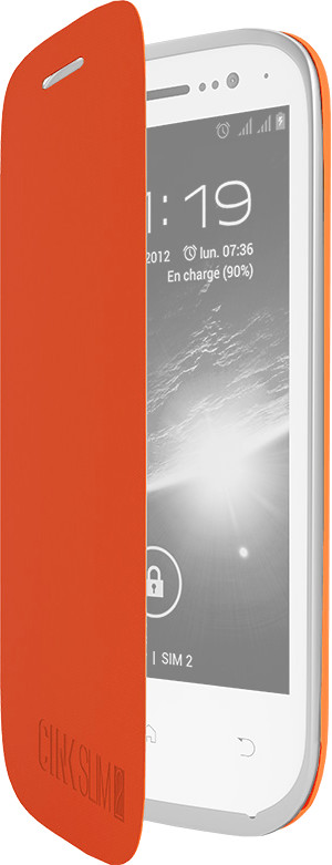 Wiko Étui Folio corail (Cink Slim 2)