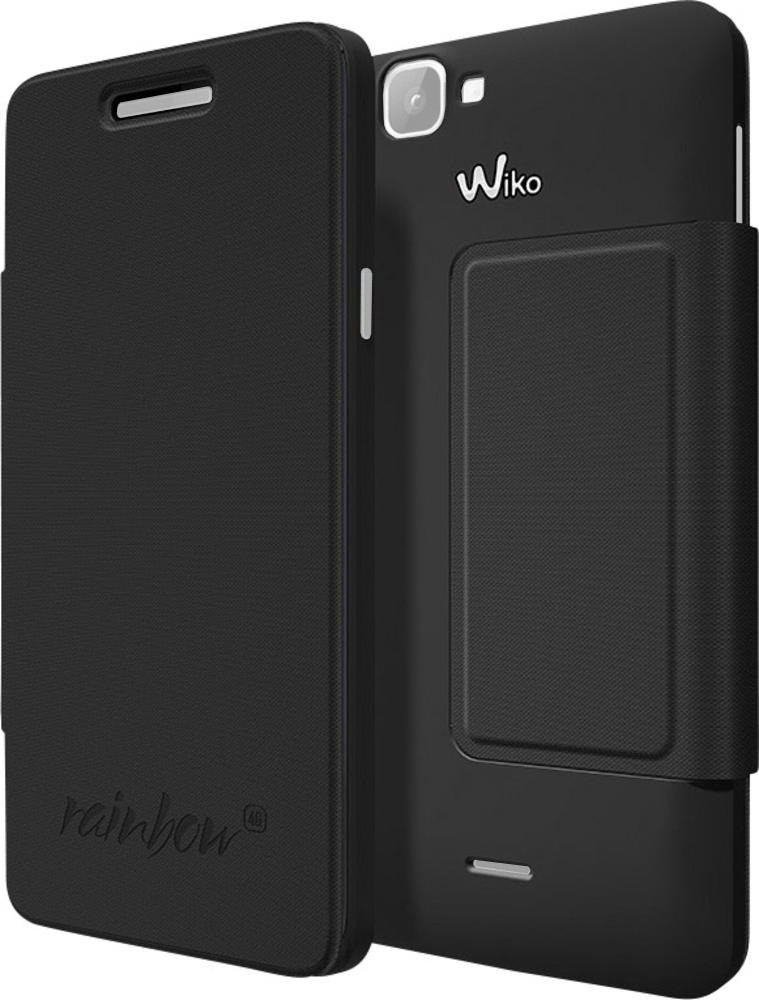 Wiko Folio Stand Back Cover noir (Wiko Rainbow 4G)