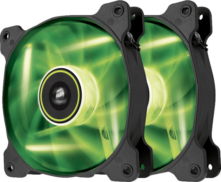 Corsair Air Series SP120 LED Green (Twin Pack)