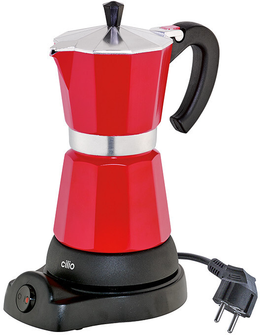 Cilio Classico Cafetière à expresso 6 tasses rouge