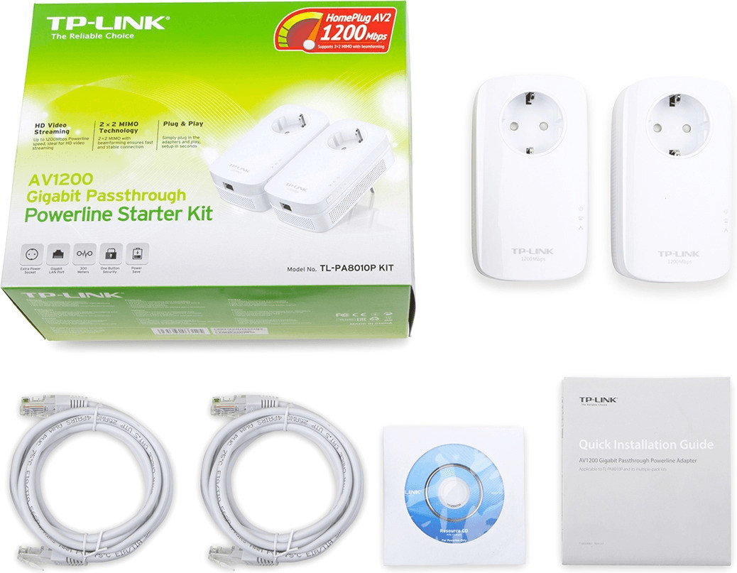 TP-LINK TL-PA7017P Powerline Adapter Kit - Twin Pack