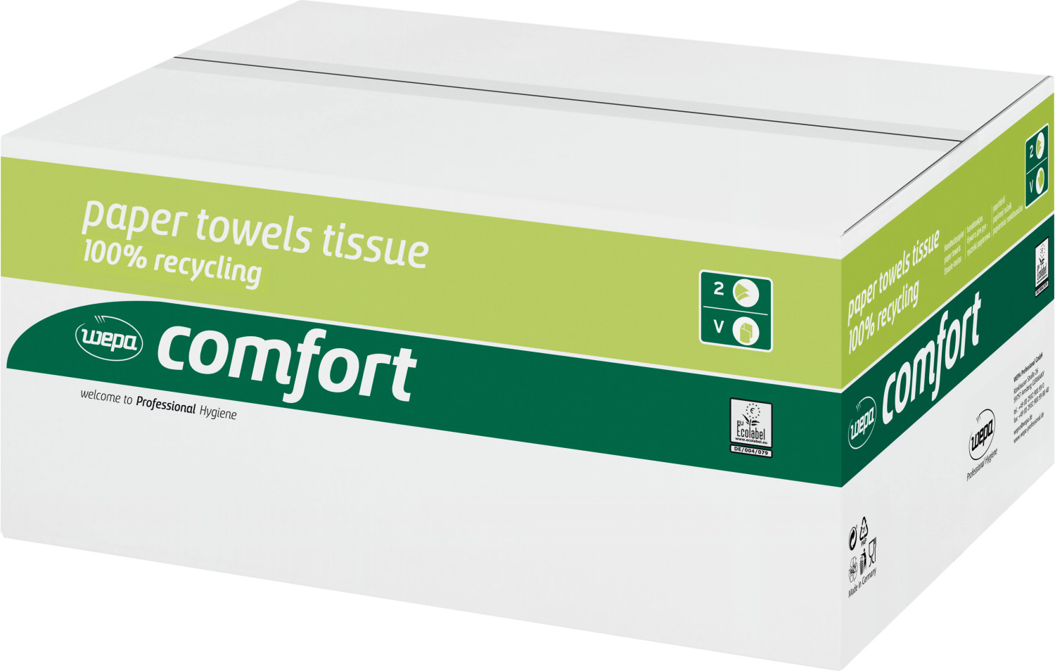 Wepa Professional Comfort Paper Towels 2 Layers 277200