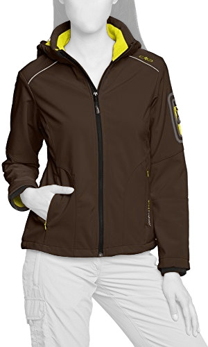 CMP Women Softshell Jacket Zip Hood (3A05396) Terra-Sun