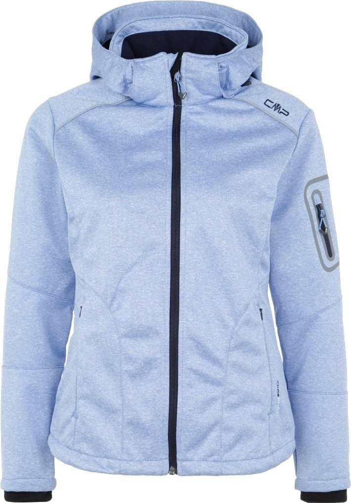 CMP Women Softshell Jacket Zip Hood (3A05396) Persia Mel.-Navy
