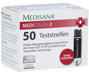 Verminderen weggooien weg Medisana MediTouch 2 Blutzuckerteststreifen (2 x 25 Stk.) ab 24,99 € (Mai  2023 Preise) | Preisvergleich bei idealo.de