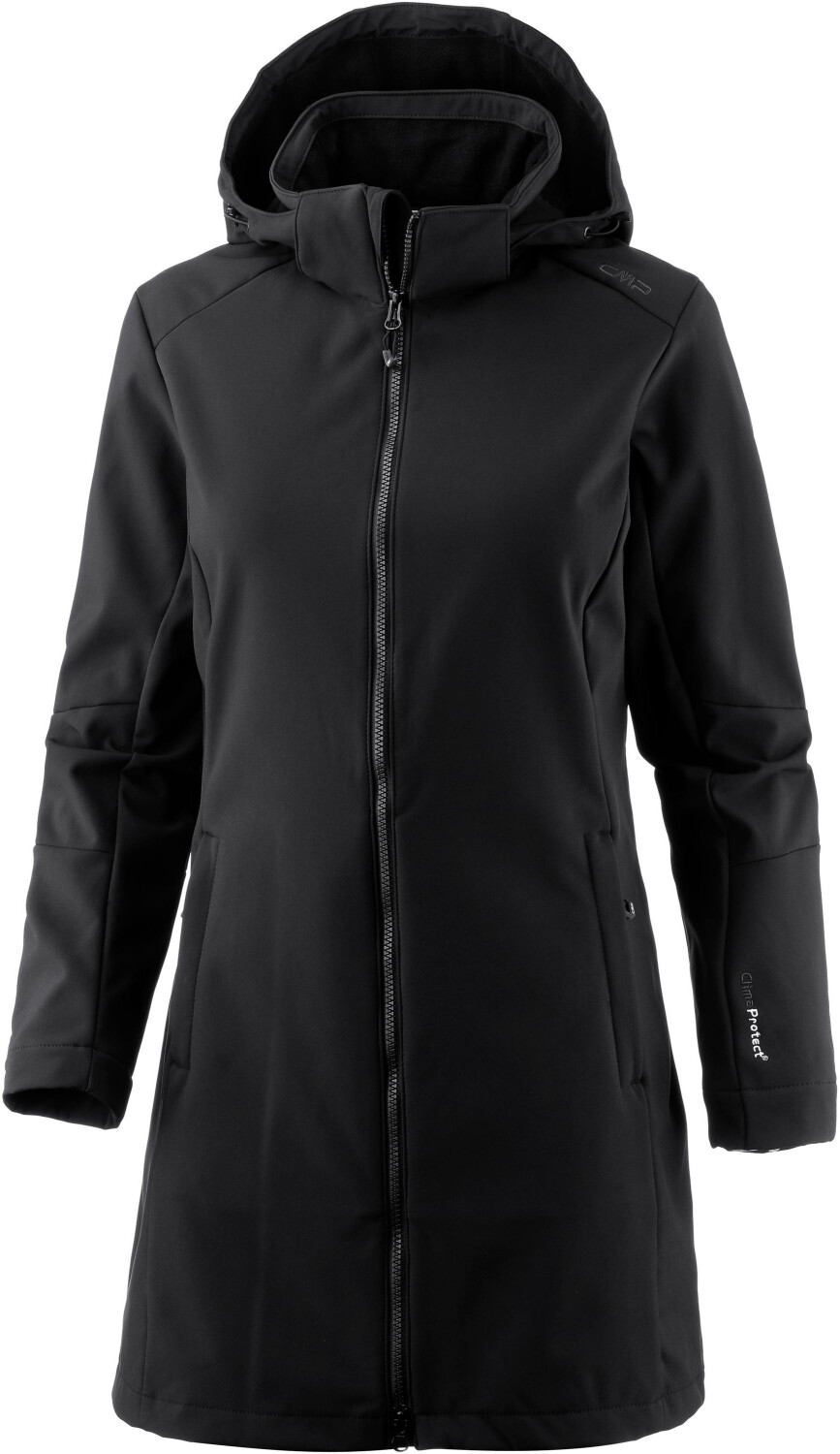 CMP Women Softshell Coat Zip Hood (3A08326) Nero