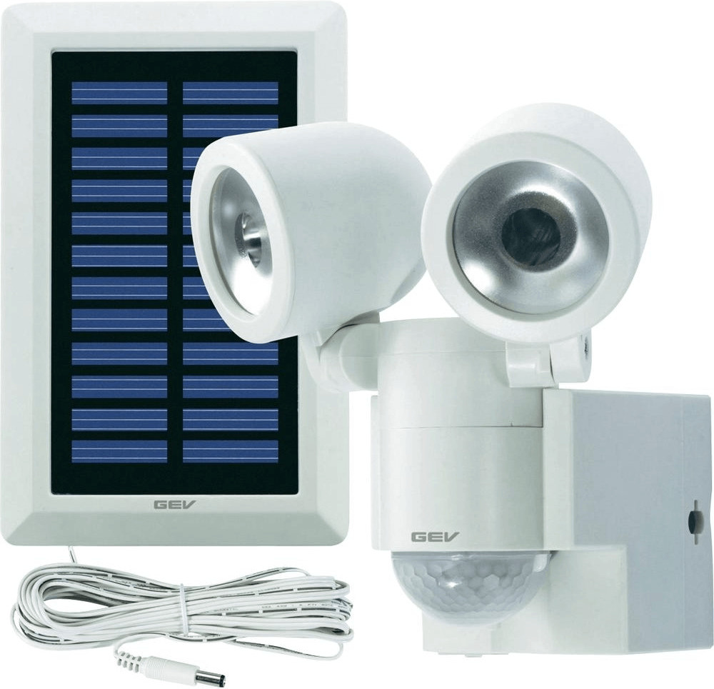 GEV Double projecteur LED solaire LPL blanc