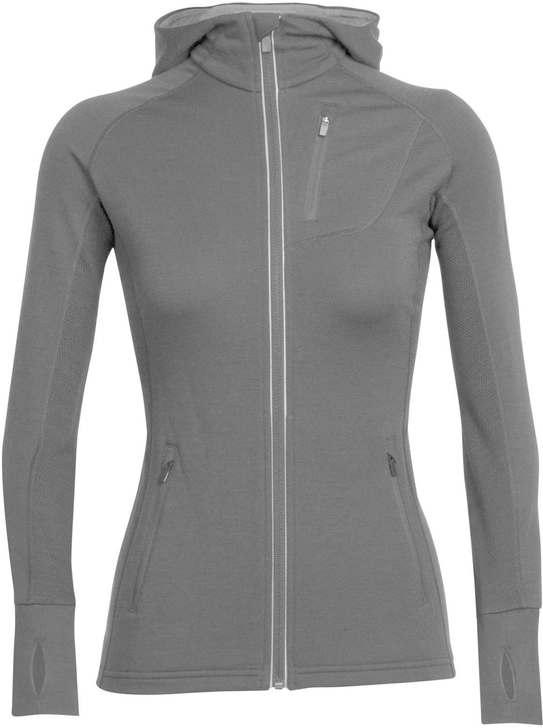 Icebreaker Quantum femme sweat zippé à capuche noir