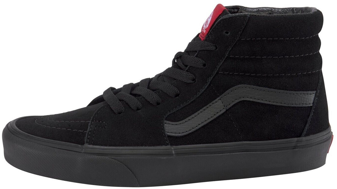 Black suede vans sk8 hi sales