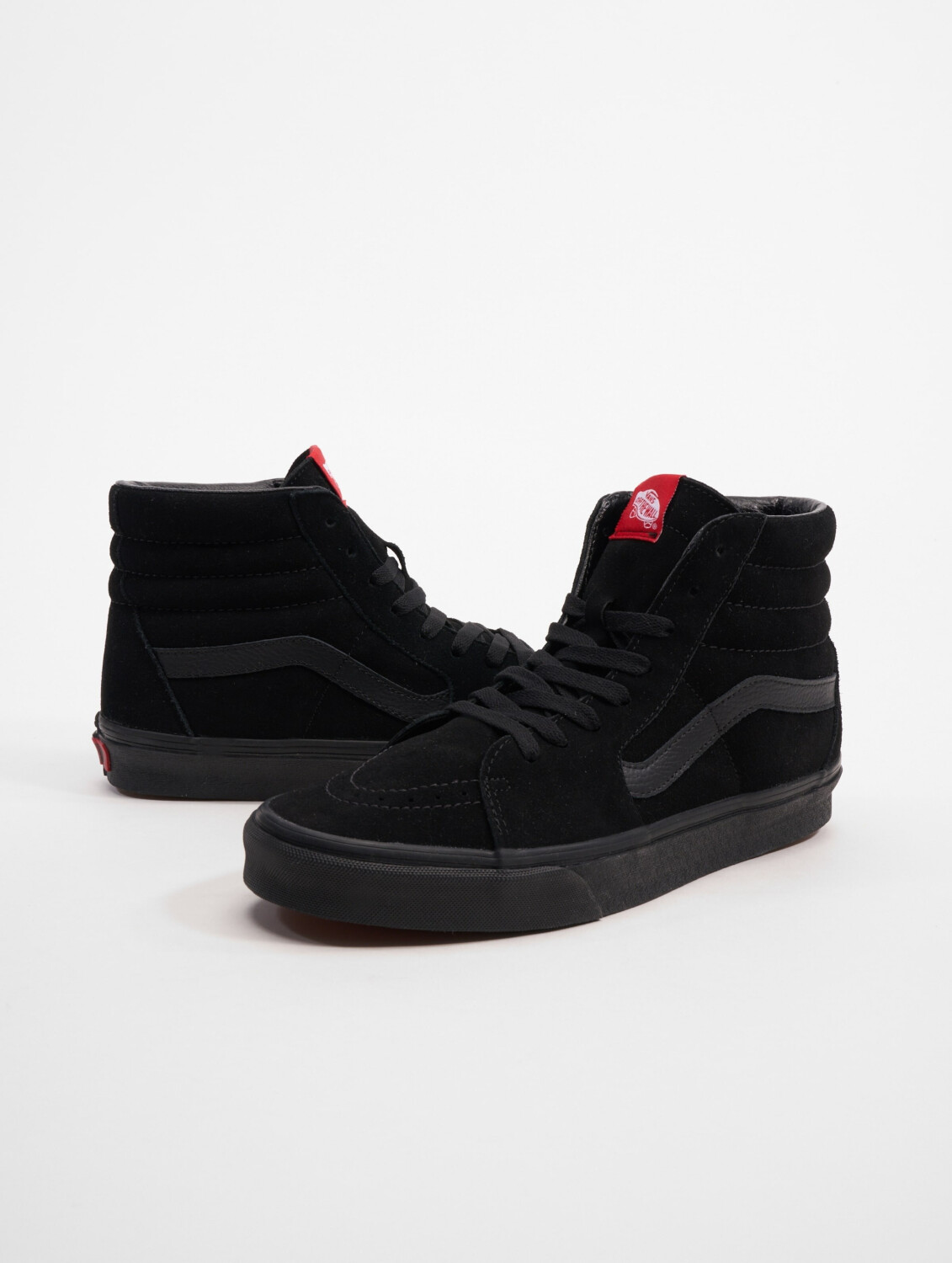 Black suede vans best sale high tops