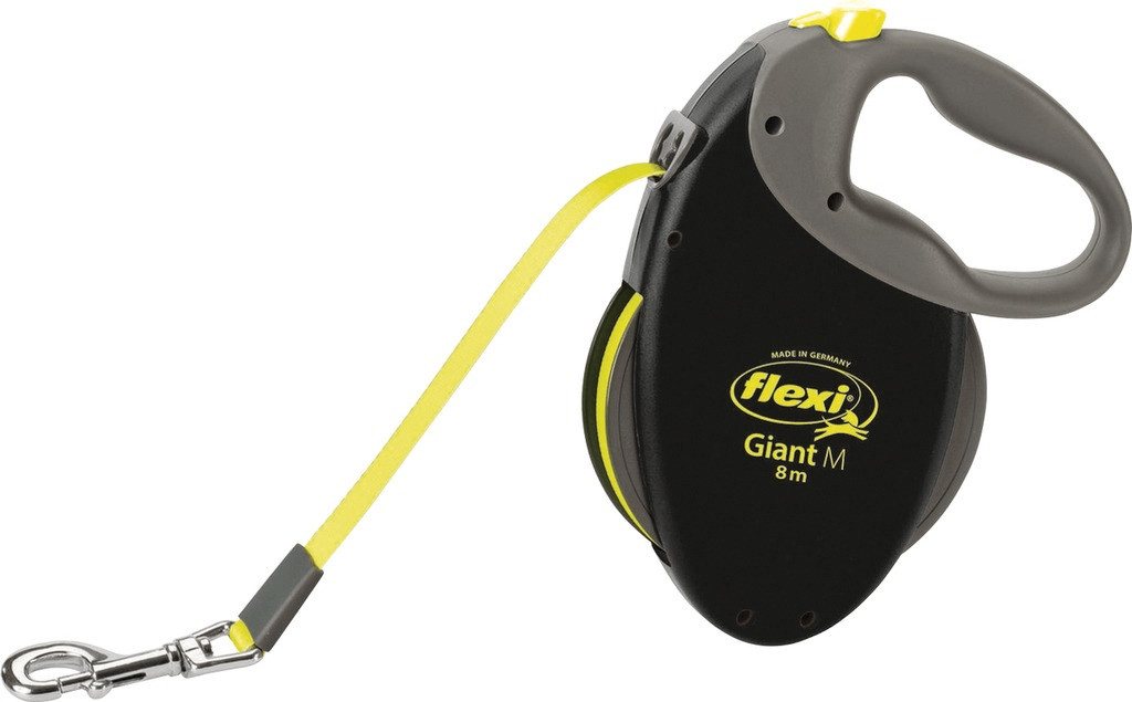 Flexi Laisse-sangle Giant M 8 m noir/jaune