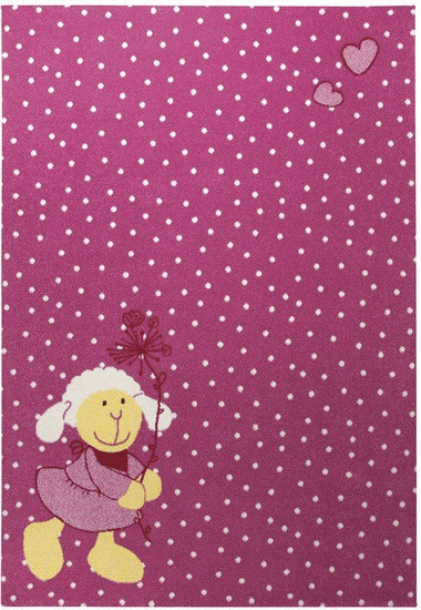 Sigikid Tapis pour enfant Schnuggi rose (133 x 200 cm)