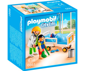 PLAYMOBIL - City Life - L'Hôpital Pédiatrique - Chambre d'Enfant