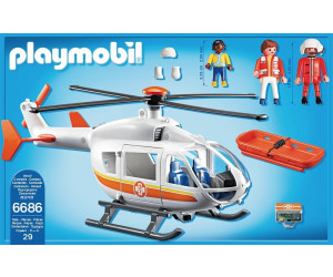 Soldes Playmobil Hélicoptère médical (6686) 2024 au meilleur prix