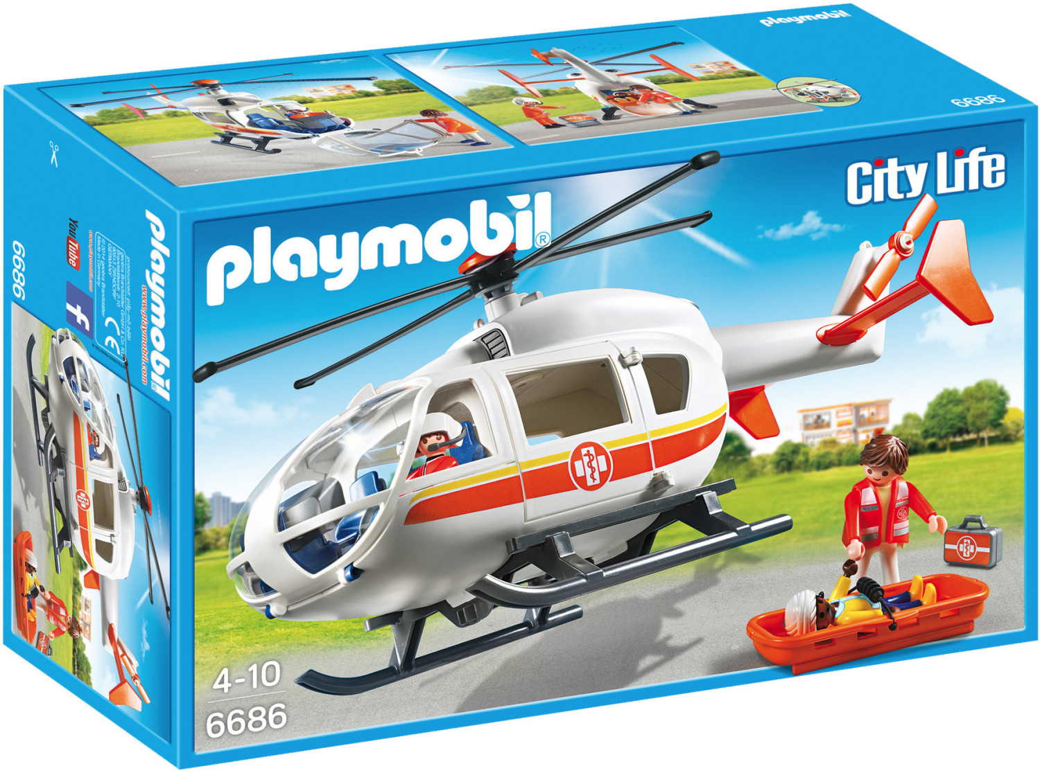 Soldes Playmobil Hélicoptère médical (6686) 2024 au meilleur prix sur
