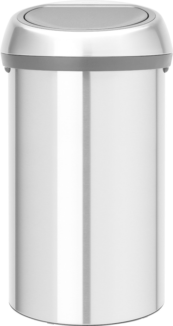 Brabantia Touch Bin 60 L inox mat anti-trace de doigts