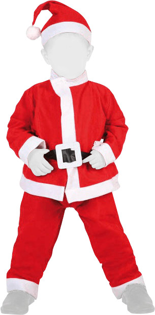 Atosa Déguisement père noël enfant