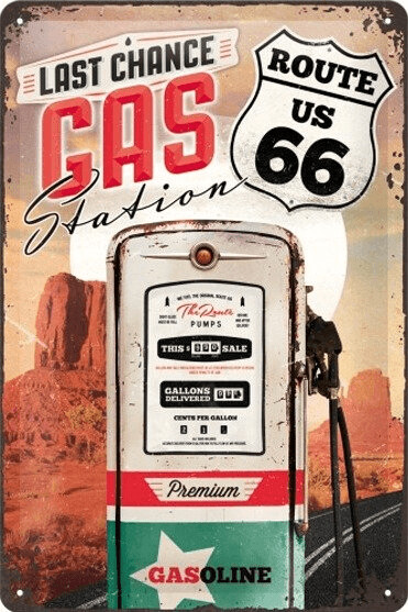 Nostalgic Art Route 66 Gas Station (22215)