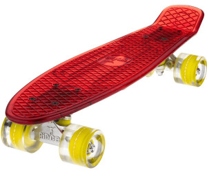 Ridge Blaze Mini Cruiser Skateboard Skate Transparent avec Roues Lumineuses LED Planche a roulettes Complet