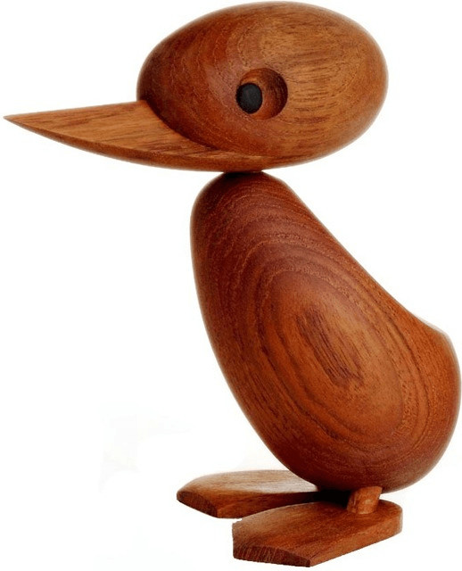 Architectmade Wooden Duckling Figurine