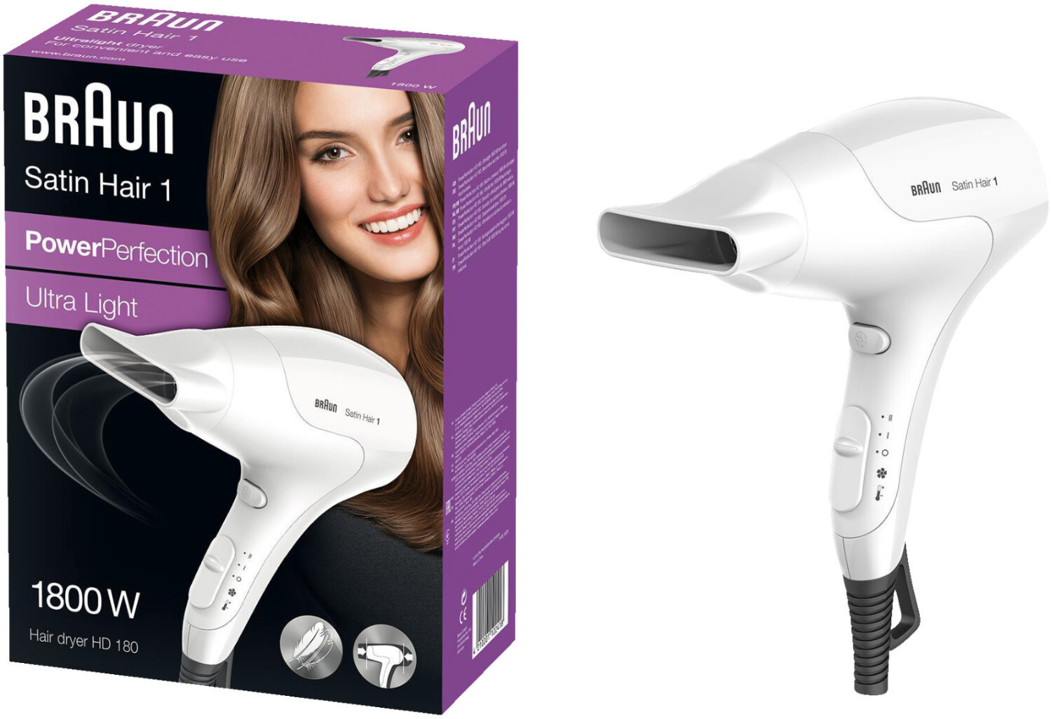 Braun Satin Hair 1 PowerPerfection HD 180 ab 25,55 € | Preisvergleich bei
