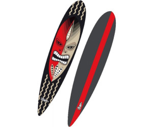 No Rules Longboard Guru Abec 7 Skateboard schwarz rot 