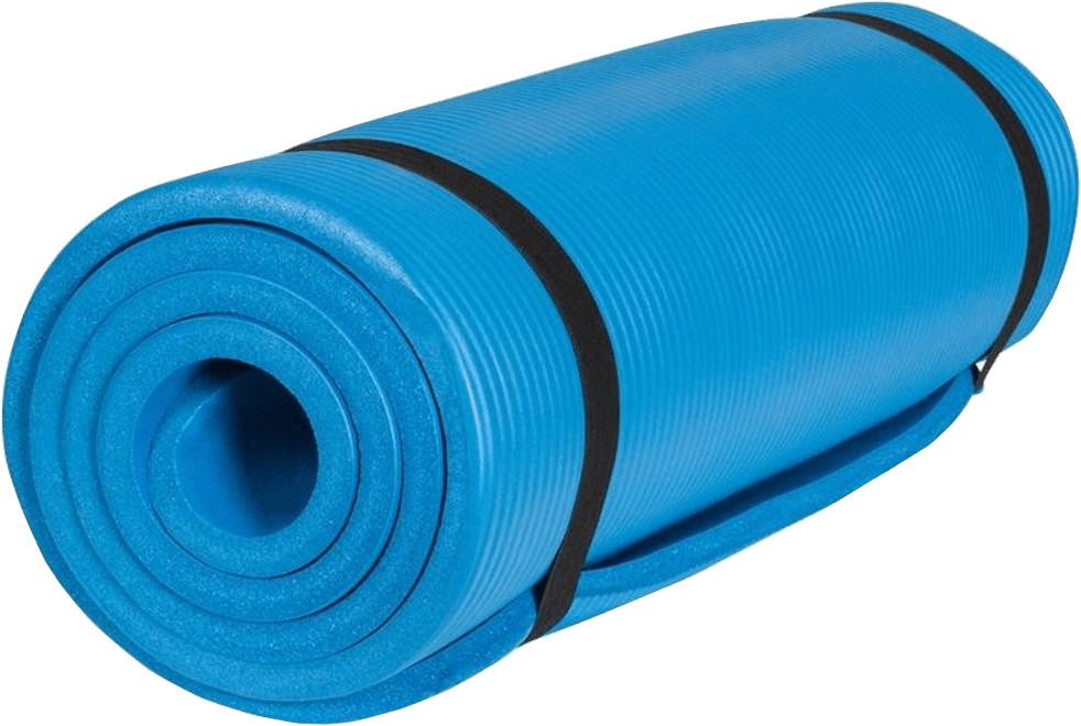 Gorilla Sports Yoga Mat 190 x 100 x 1,5 cm royal