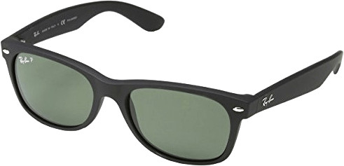 Ray-Ban New Wayfarer RB2132 622/58 (black rubber/polar green)