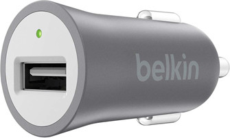 Belkin Chargeur voiture MIXIT gris métallique
